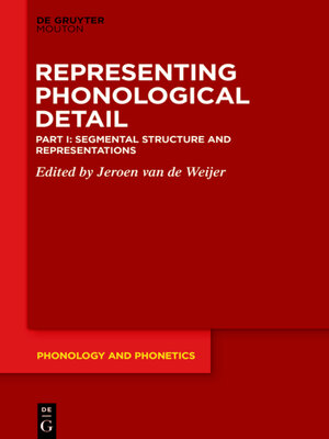 cover image of Segmental Structure and Representations